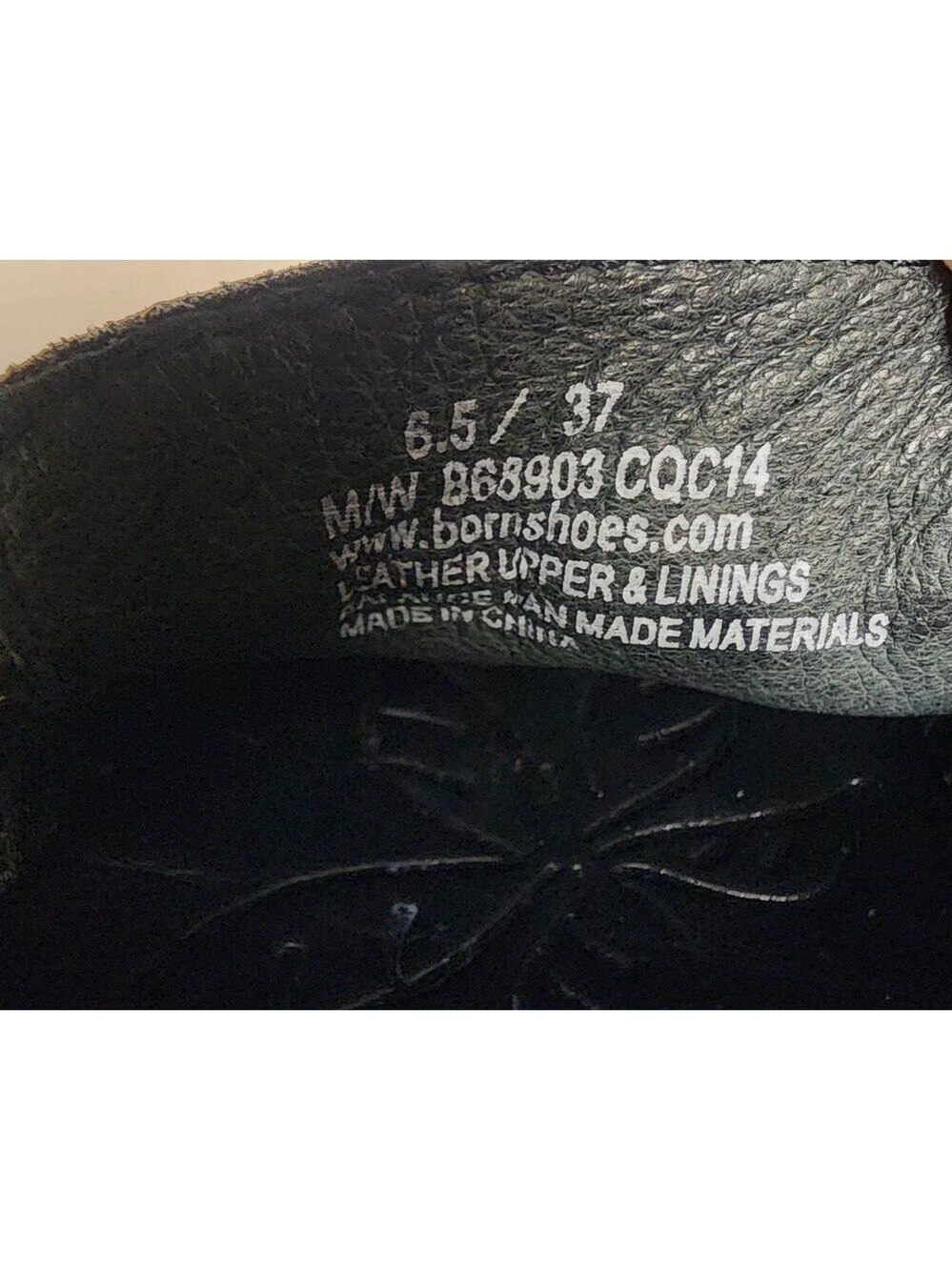 Born Tamala Black Full Grain Boat Shoes B68903 - Size 6.5/37 - Picture 10 of 11
